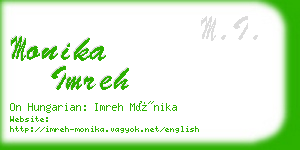 monika imreh business card